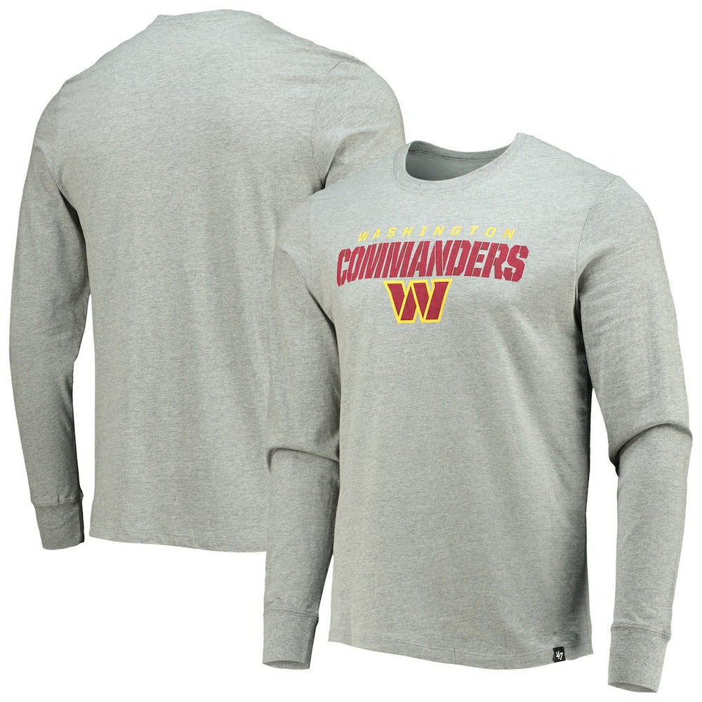 Washington Commanders 47 brand '47 Traction Super Rival Long Sleeve T-Shirt