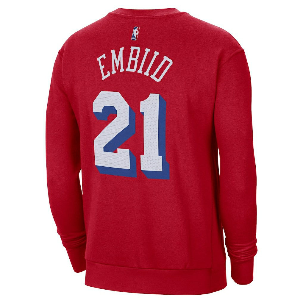 Joel Embiid Philadelphia 76ers Jordan Brand Statement Name & Number Pullover Sweatshirt Outlet
