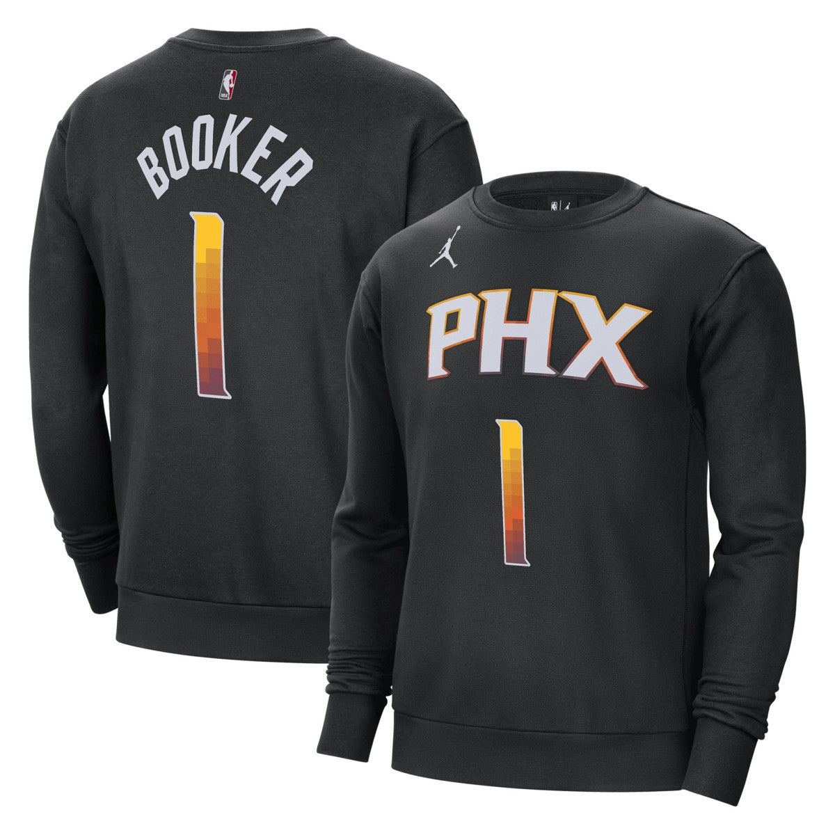Devin Booker Phoenix Suns Jordan Brand Statement Name & Number Pullover Sweatshirt For Sale