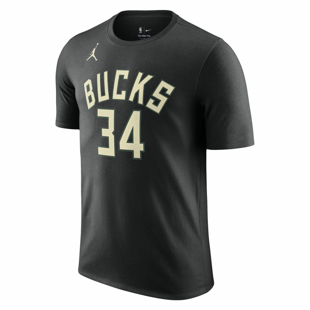 Giannis Antetokounmpo Milwaukee Bucks Jordan Brand 2022/23 Statement Edition Name & Number T-Shirt For Sale
