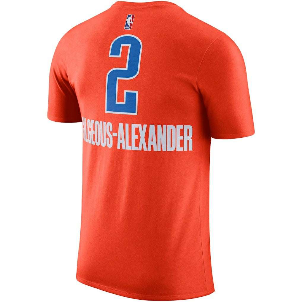 Shai Gilgeous-Alexander Oklahoma City Thunder Jordan Brand 2022/23 Statement Edition Name & Number T-Shirt Outlet