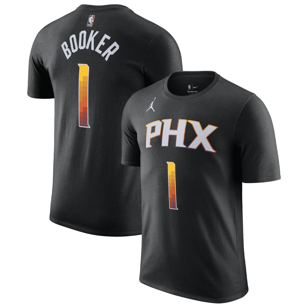 Devin Booker Phoenix Suns Jordan Brand 2022/23 Statement Edition Name & Number T-Shirt Outlet