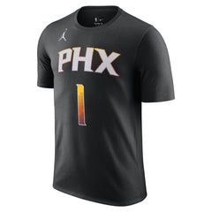 Devin Booker Phoenix Suns Jordan Brand 2022/23 Statement Edition Name & Number T-Shirt Outlet