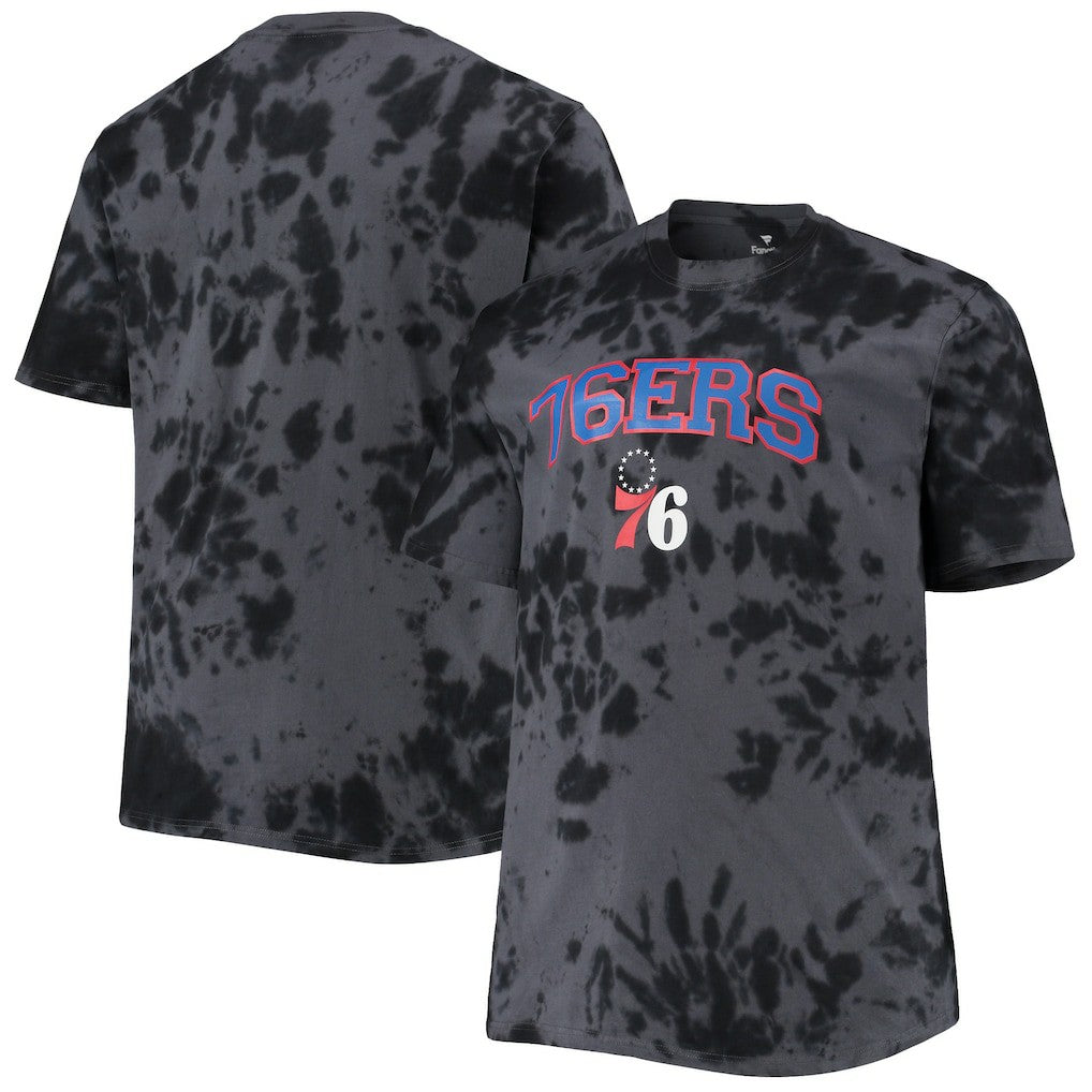 Philadelphia 76ers Big & Tall Marble Dye Tonal Performance T-Shirt On Sale