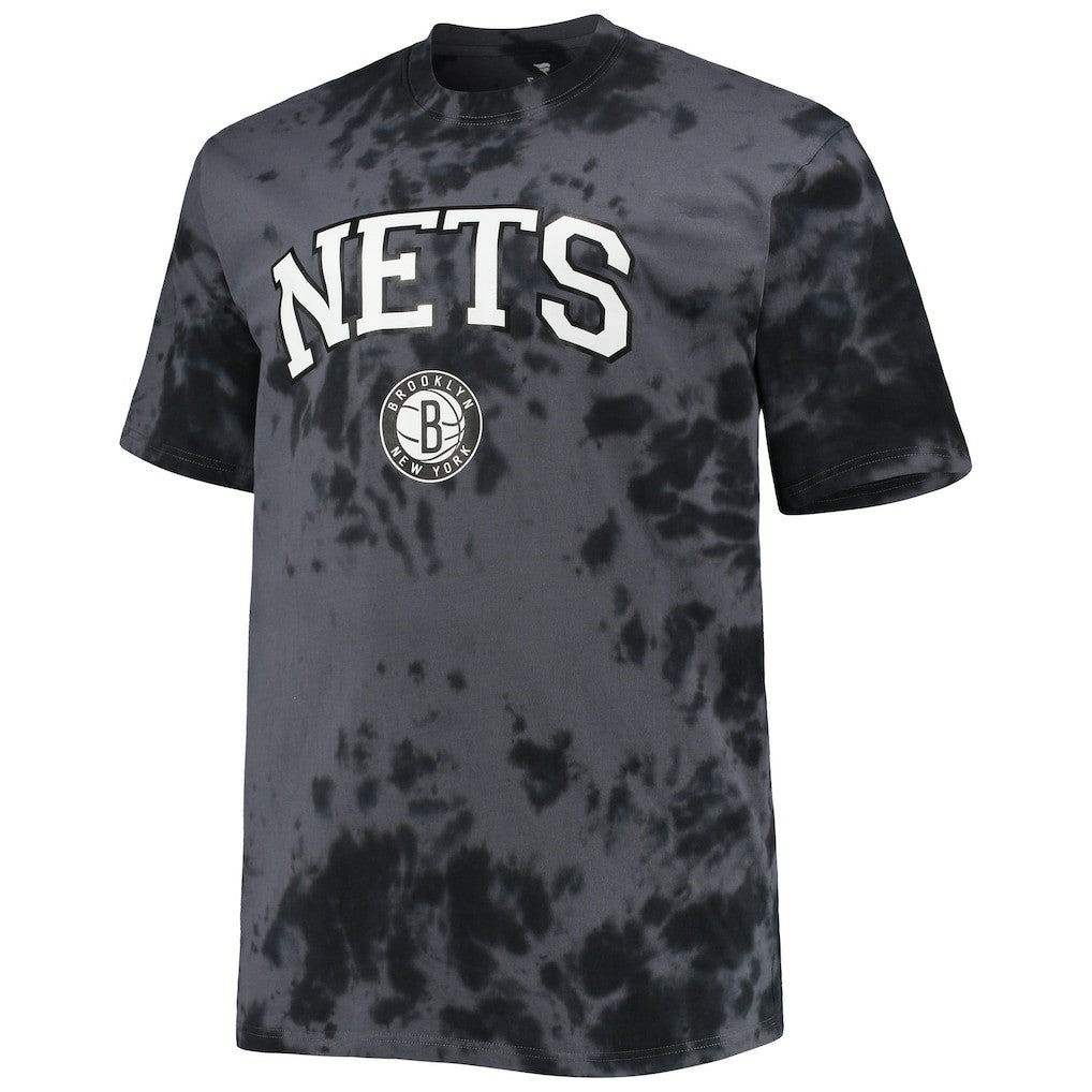 Brooklyn Nets Big & Tall Marble Dye Tonal Performance T-Shirt New