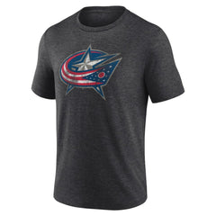 Columbus Blue Jackets Wraparound Tri-Blend T-Shirt Outlet