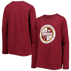 Washington Commanders  Youth Secondary Logo Long Sleeve T-Shirt