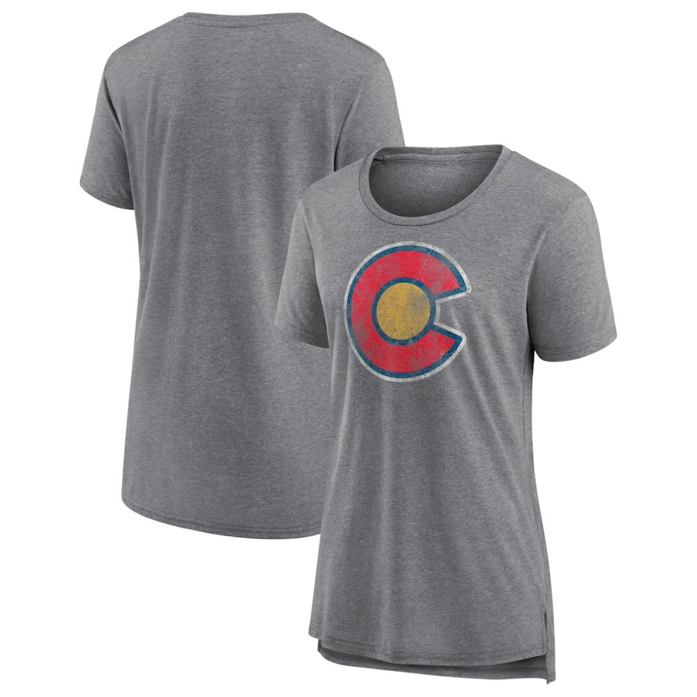 Colorado Avalanche Women's Slow Whistle Tri-Blend T-Shirt Outlet