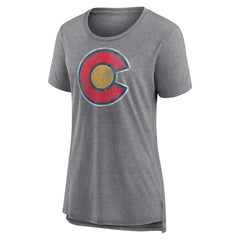 Colorado Avalanche Women's Slow Whistle Tri-Blend T-Shirt Outlet