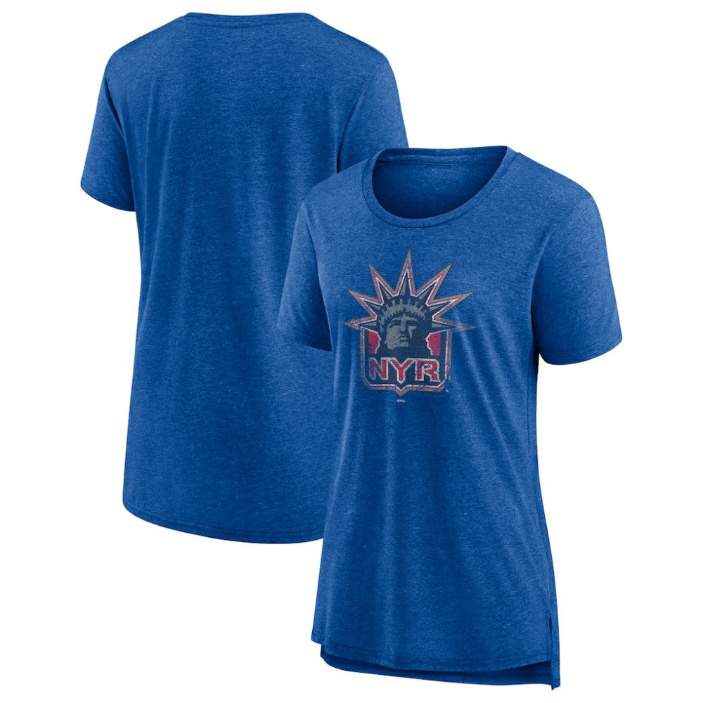 New York Rangers Women's Slow Whistle Tri-Blend T-Shirt Outlet