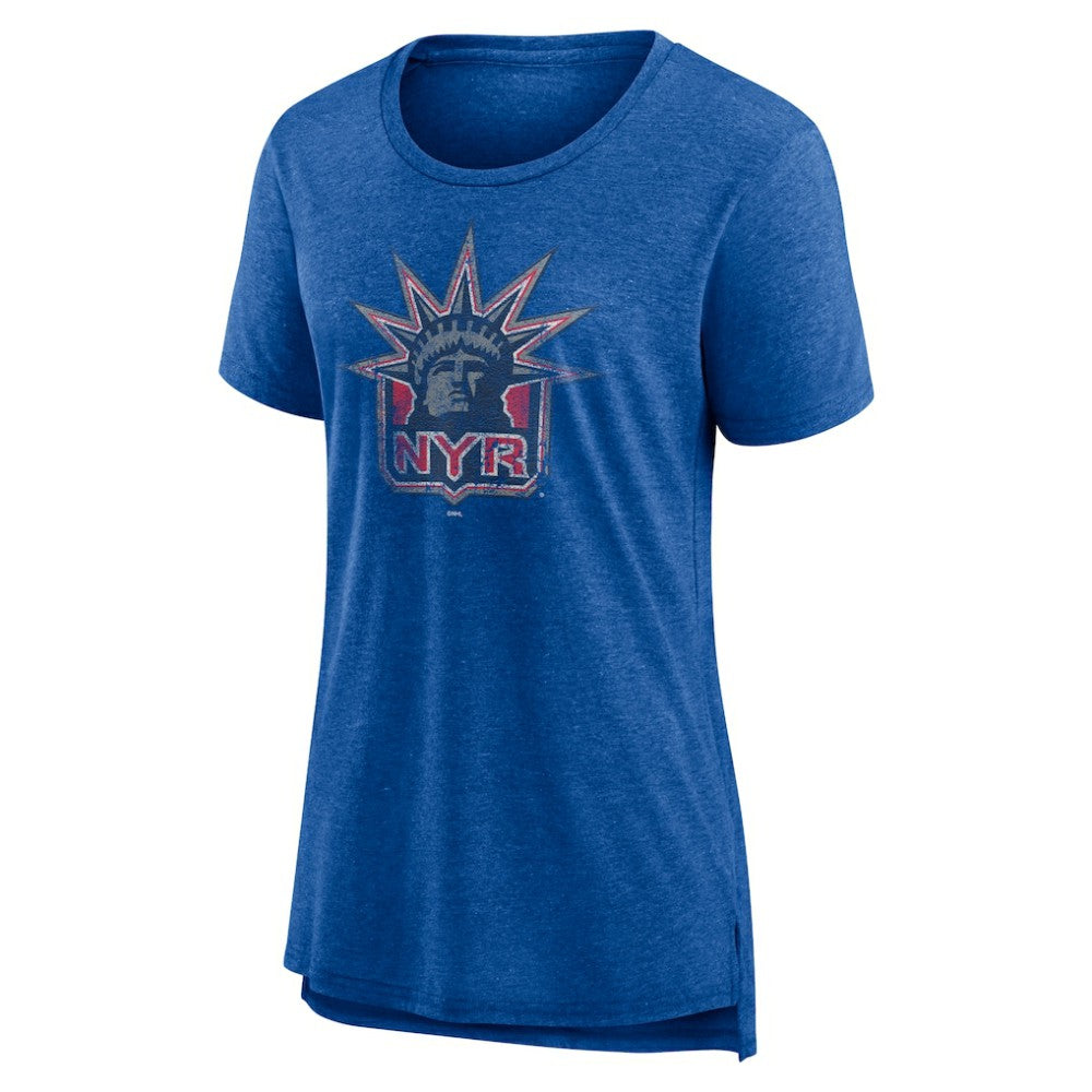 New York Rangers Women's Slow Whistle Tri-Blend T-Shirt Outlet