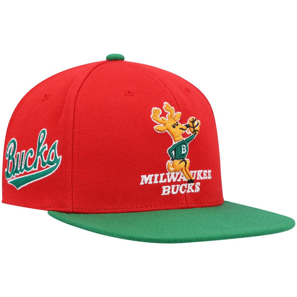 Milwaukee Bucks Hardwood Classics Snapback Hat Outlet