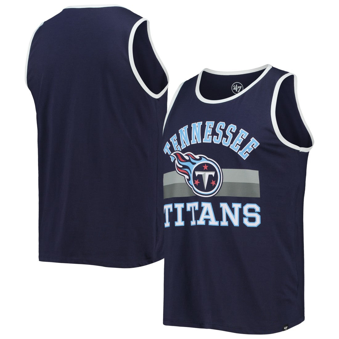 Tennessee Titans 47 brand '47 Edge Super Rival Tank Top
