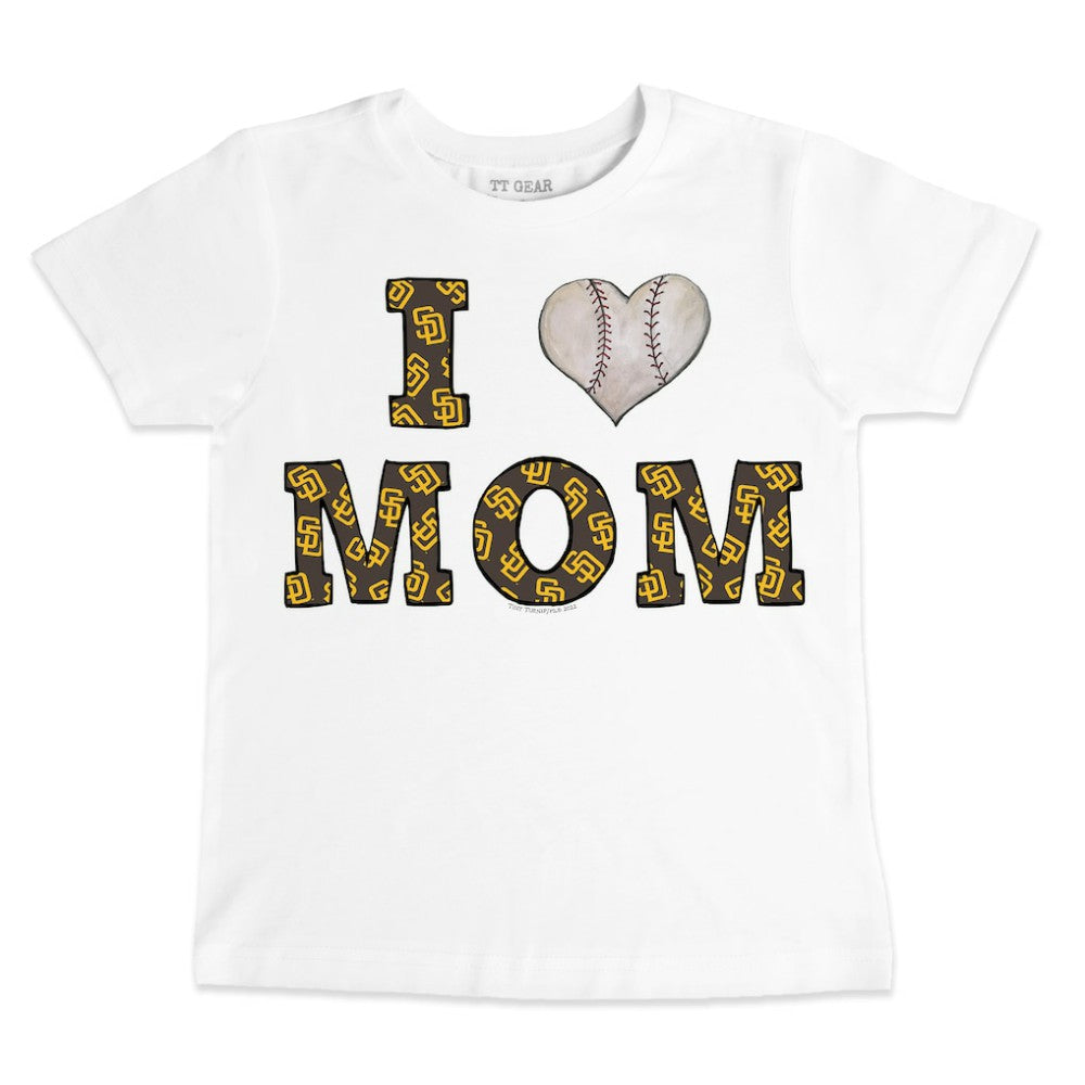 San Diego Padres Tiny Turnip Youth Heart Mom T-Shirt | MLB Discount