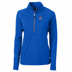 Chicago Cubs Cutter & Buck Women's Adapt Eco Knit Stretch Half-Zip Pullover Top | MLB Shop