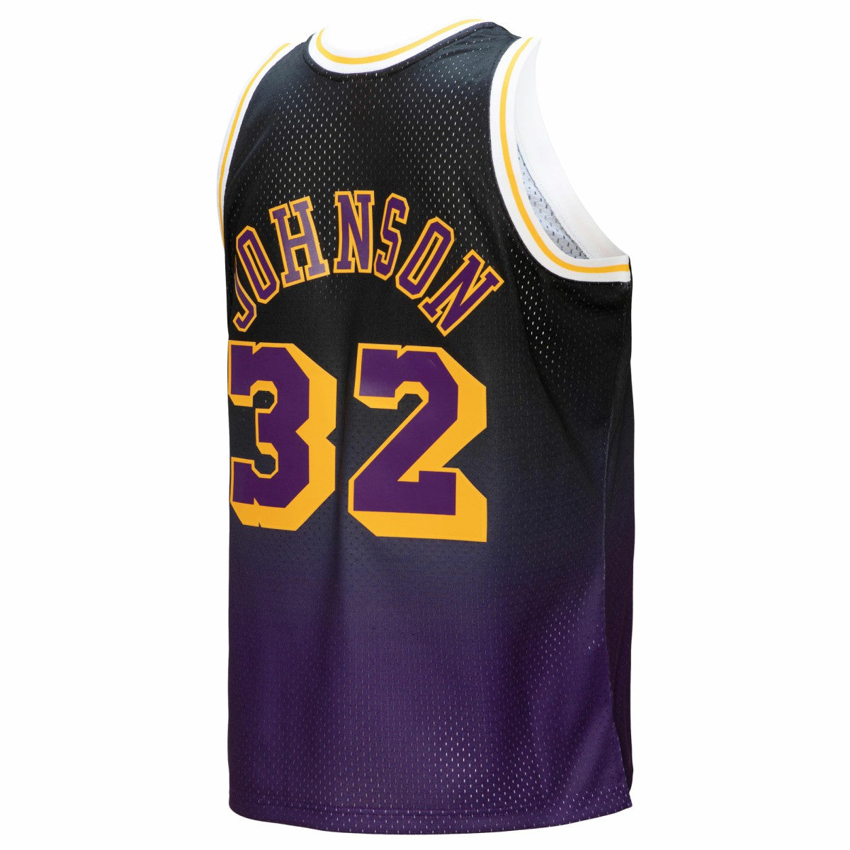 Magic Johnson Los Angeles Lakers 1984/85 Hardwood Classics Fadeaway Swingman Player Jersey For Sale