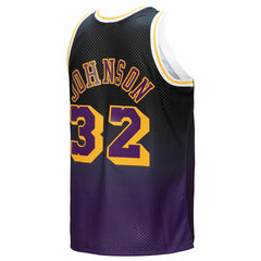 Magic Johnson Los Angeles Lakers 1984/85 Hardwood Classics Fadeaway Swingman Player Jersey For Sale
