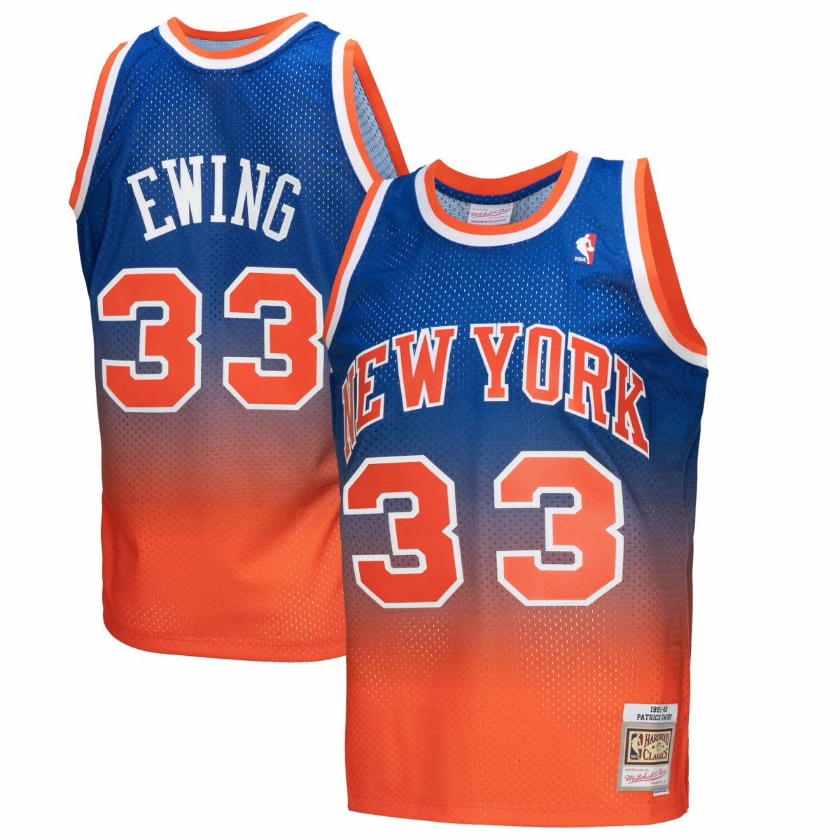 Patrick Ewing New York Knicks 1991/92 Hardwood Classics Fadeaway Swingman Player Jersey Outlet