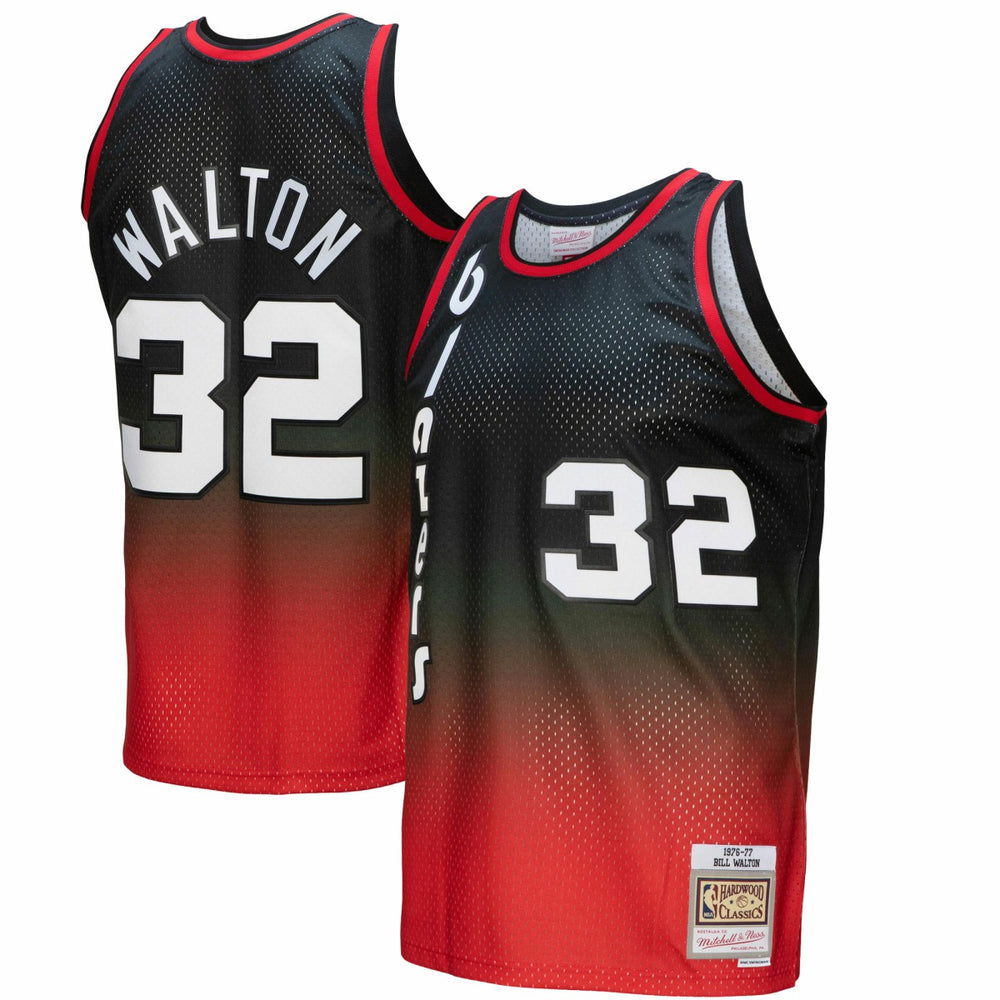 Bill Walton Portland Trail Blazers 1976/77 Hardwood Classics Fadeaway Swingman Player Jersey Outlet