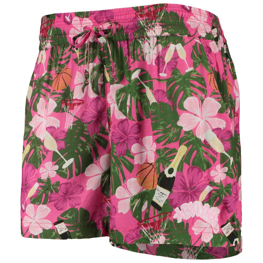 Brooklyn Nets Lusso Women's Finley-Frankie Party Top & Shorts Set On Sale