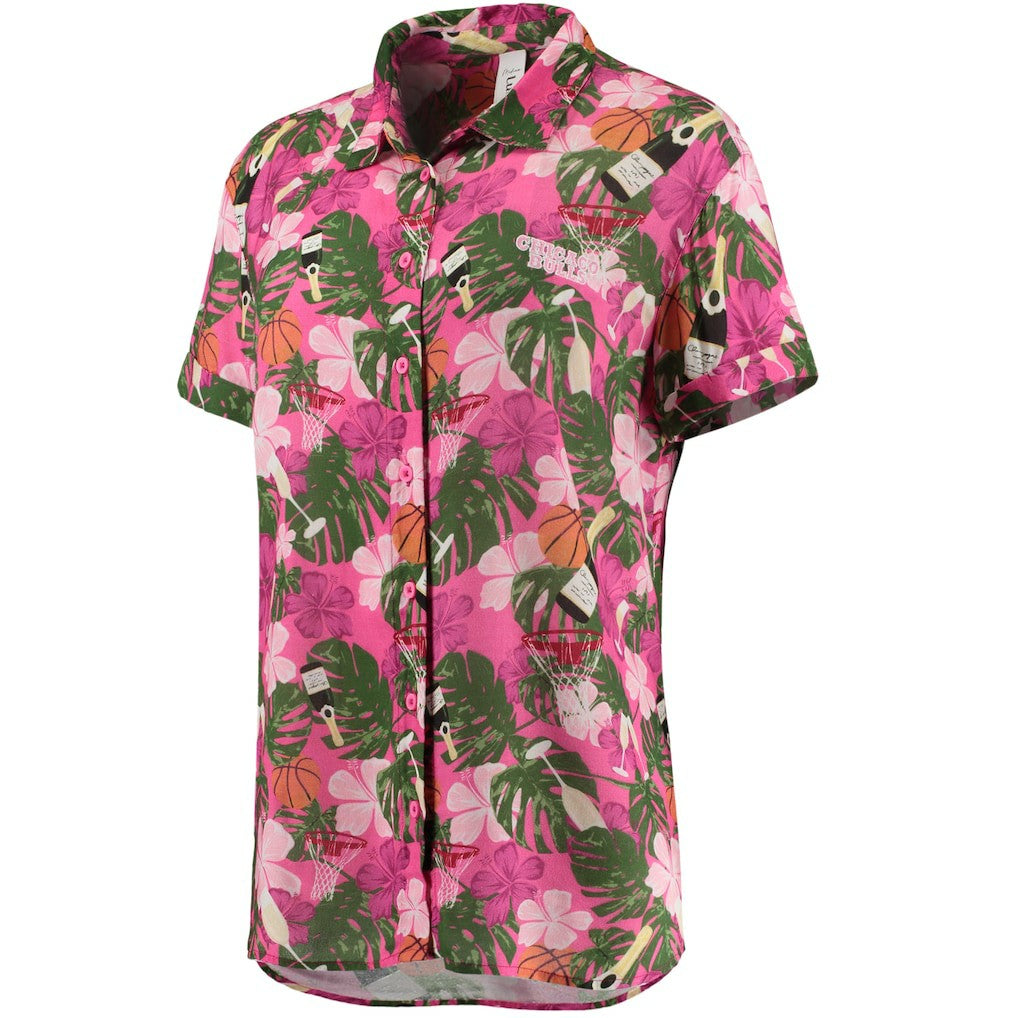 Chicago Bulls Lusso Women's Finley-Frankie Party Top & Shorts Set On Sale