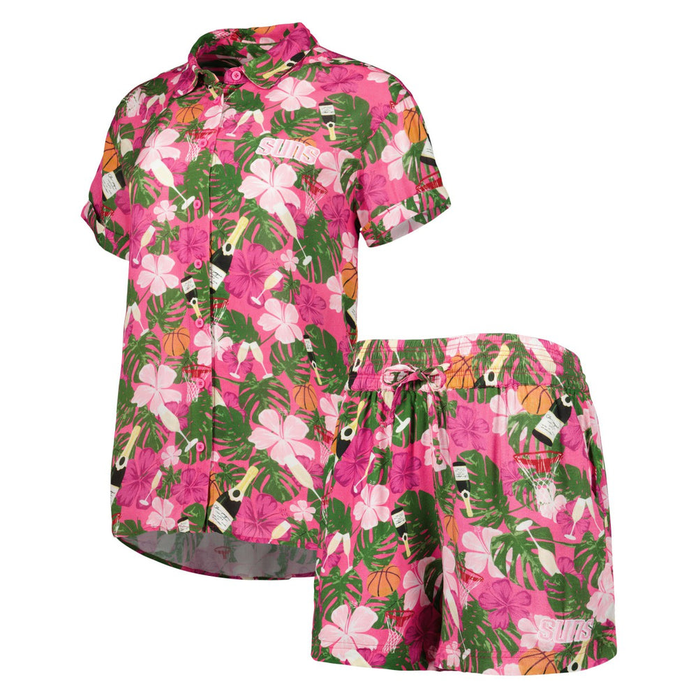 Phoenix Suns Lusso Women's Finley-Frankie Party Top & Shorts Set On Sale
