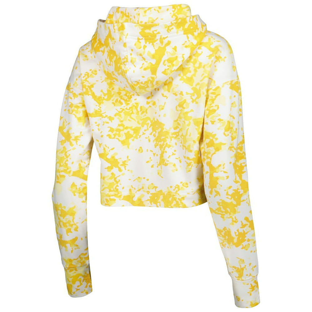 Denver Nuggets Lusso Women's Maia Tri-Blend Cropped Quarter-Zip Top sale On Sale