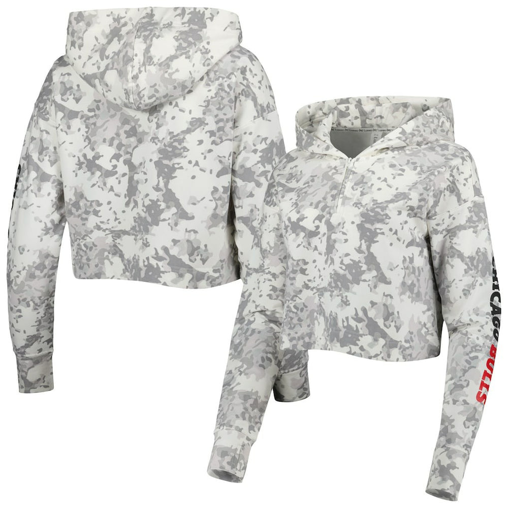Chicago Bulls Lusso Women's Maia Tri-Blend Cropped Quarter-Zip Top sale Discount