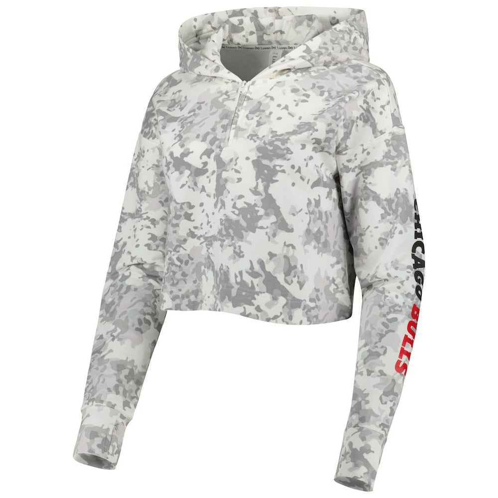 Chicago Bulls Lusso Women's Maia Tri-Blend Cropped Quarter-Zip Top sale Discount