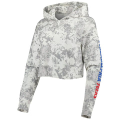Philadelphia 76ers Lusso Women's Maia Tri-Blend Cropped Quarter-Zip Top Online