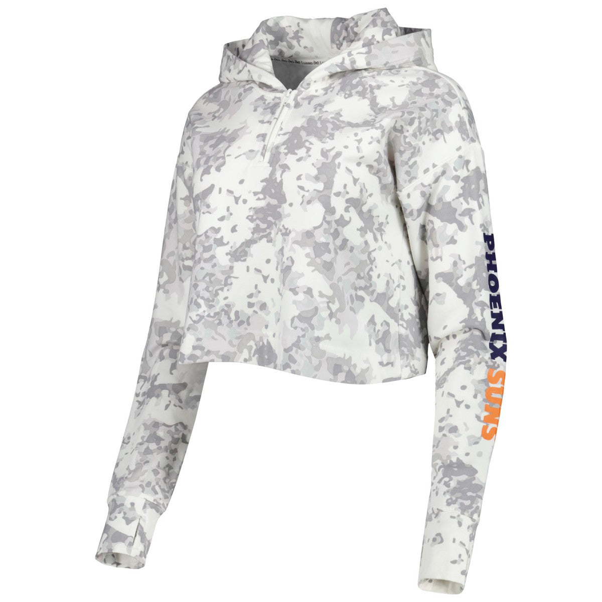 Phoenix Suns Lusso Women's Maia Tri-Blend Cropped Quarter-Zip Top On Sale