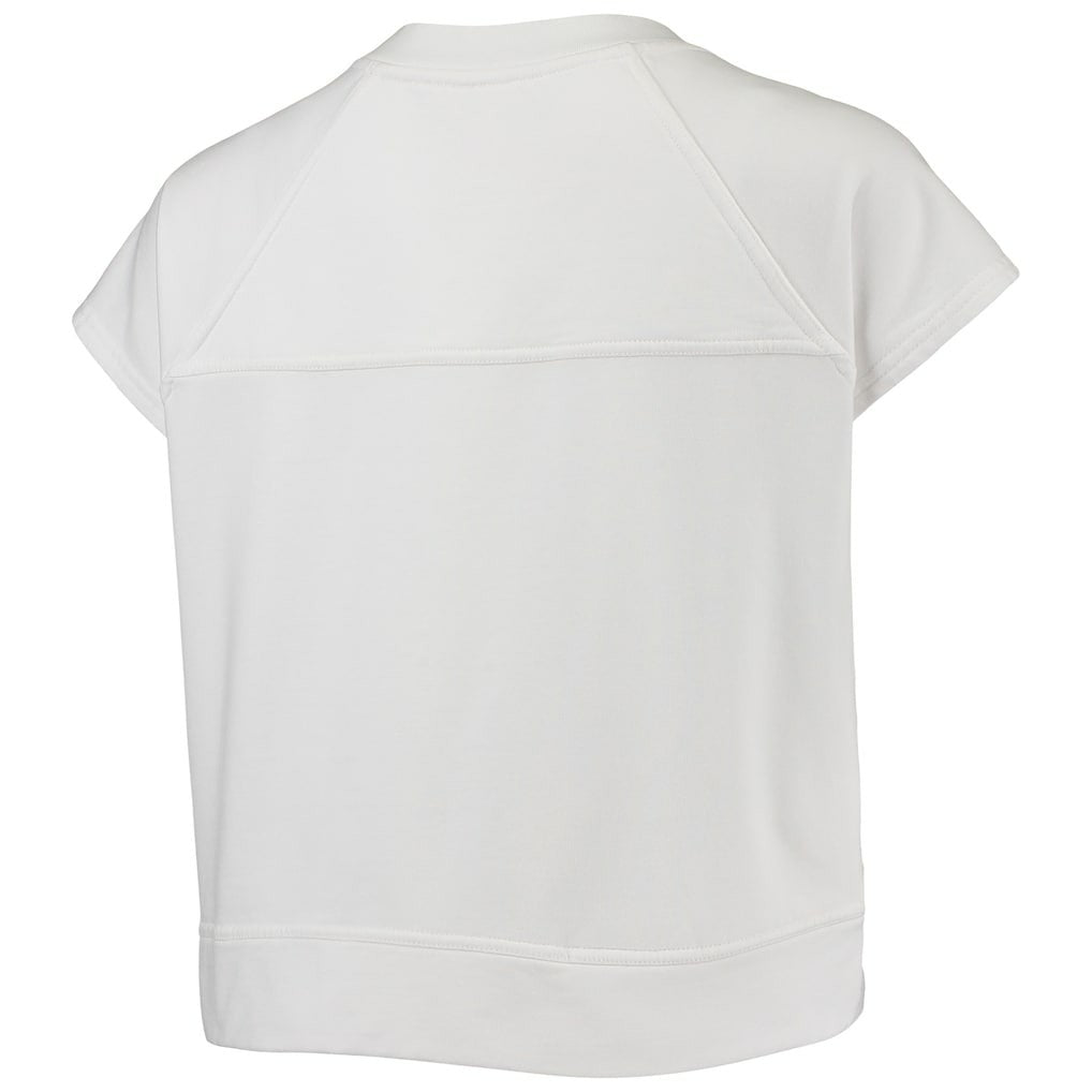 Brooklyn Nets Lusso Women's Margot Cropped Tri-Blend Cap Sleeve Sweatshirt Discount