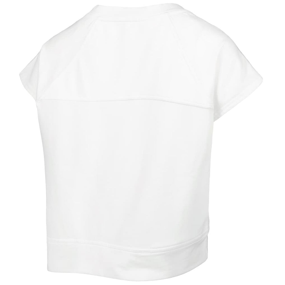 Golden State Warriors Lusso Women's Margot Cropped Tri-Blend Cap Sleeve Sweatshirt sale Outlet