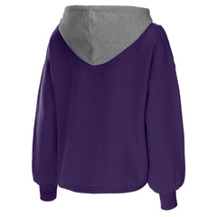 Phoenix Suns WEAR by Erin Andrews Women's Pieced Quarter-Zip Hoodie Jacket For Sale