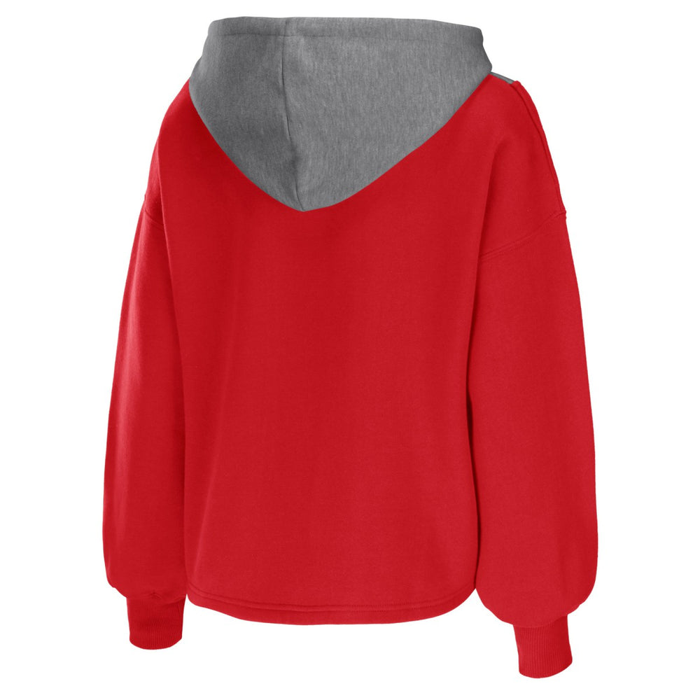 Toronto Raptors WEAR by Erin Andrews Women's Pieced Quarter-Zip Hoodie Jacket Online
