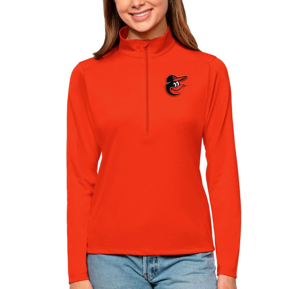Baltimore Orioles Antigua Women's Tribute Quarter-Zip Pullover Top | MLB Near me