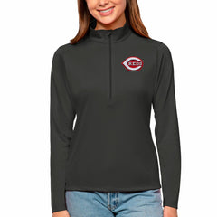 Cincinnati Reds Antigua Women's Tribute Quarter-Zip Pullover Top | MLB Shop
