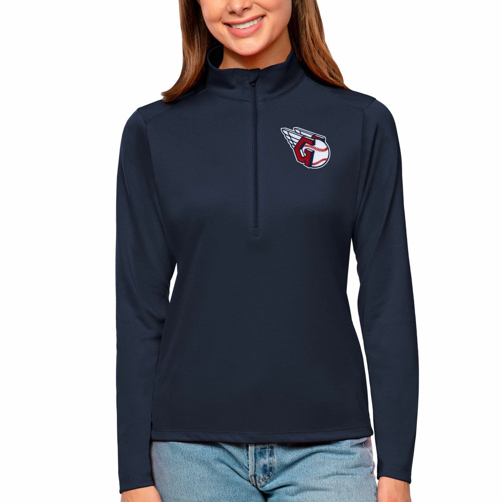 Cleveland Guardians Antigua Women's Tribute Quarter-Zip Pullover Top | MLB US