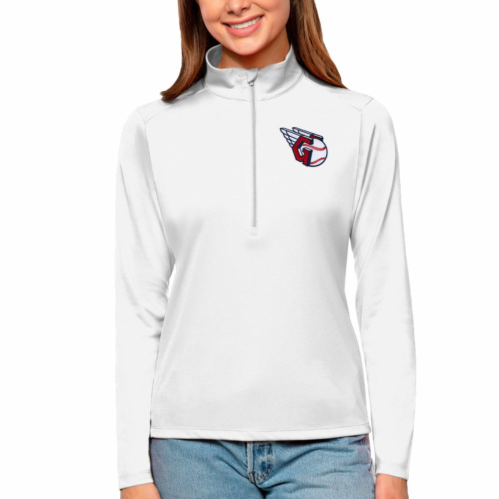 Cleveland Guardians Antigua Women's Tribute Quarter-Zip Pullover Top | MLB For sale