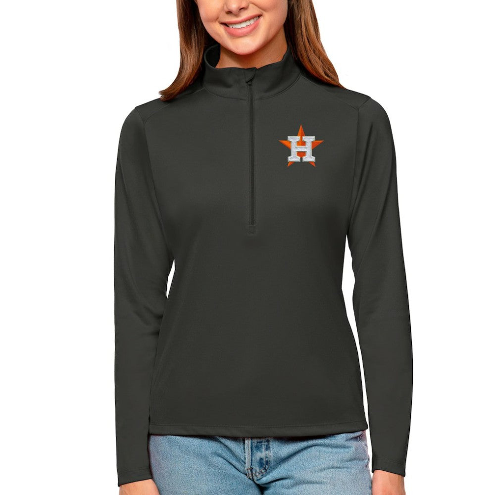 Houston Astros Antigua Women's Tribute Quarter-Zip Pullover Top | MLB US