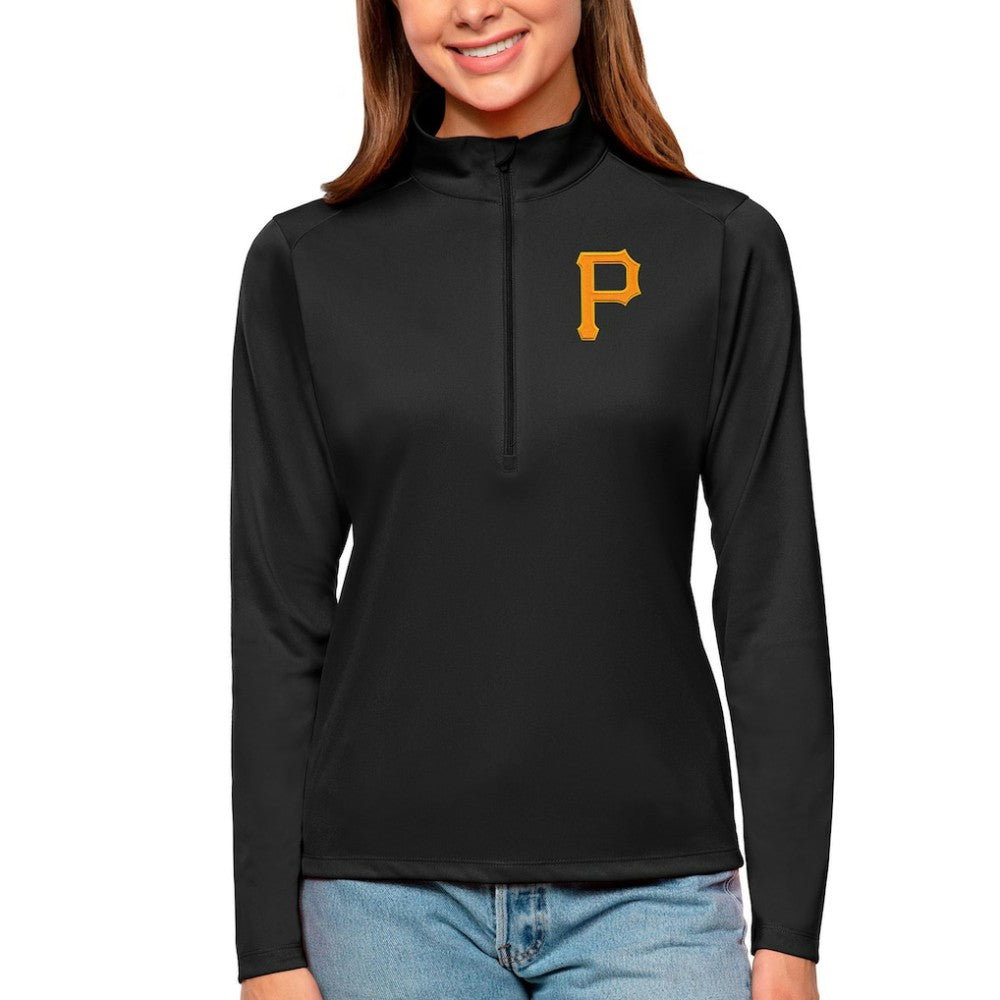 Pittsburgh Pirates Antigua Women's Tribute Quarter-Zip Pullover Top | MLB Near me