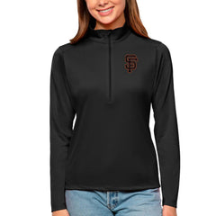 San Francisco Giants Antigua Women's Tribute Quarter-Zip Pullover Top | MLB Near me