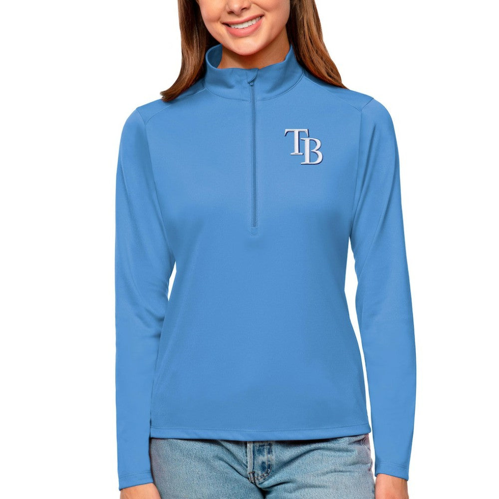Tampa Bay Rays Antigua Women's Tribute Quarter-Zip Pullover Top | MLB On Sale