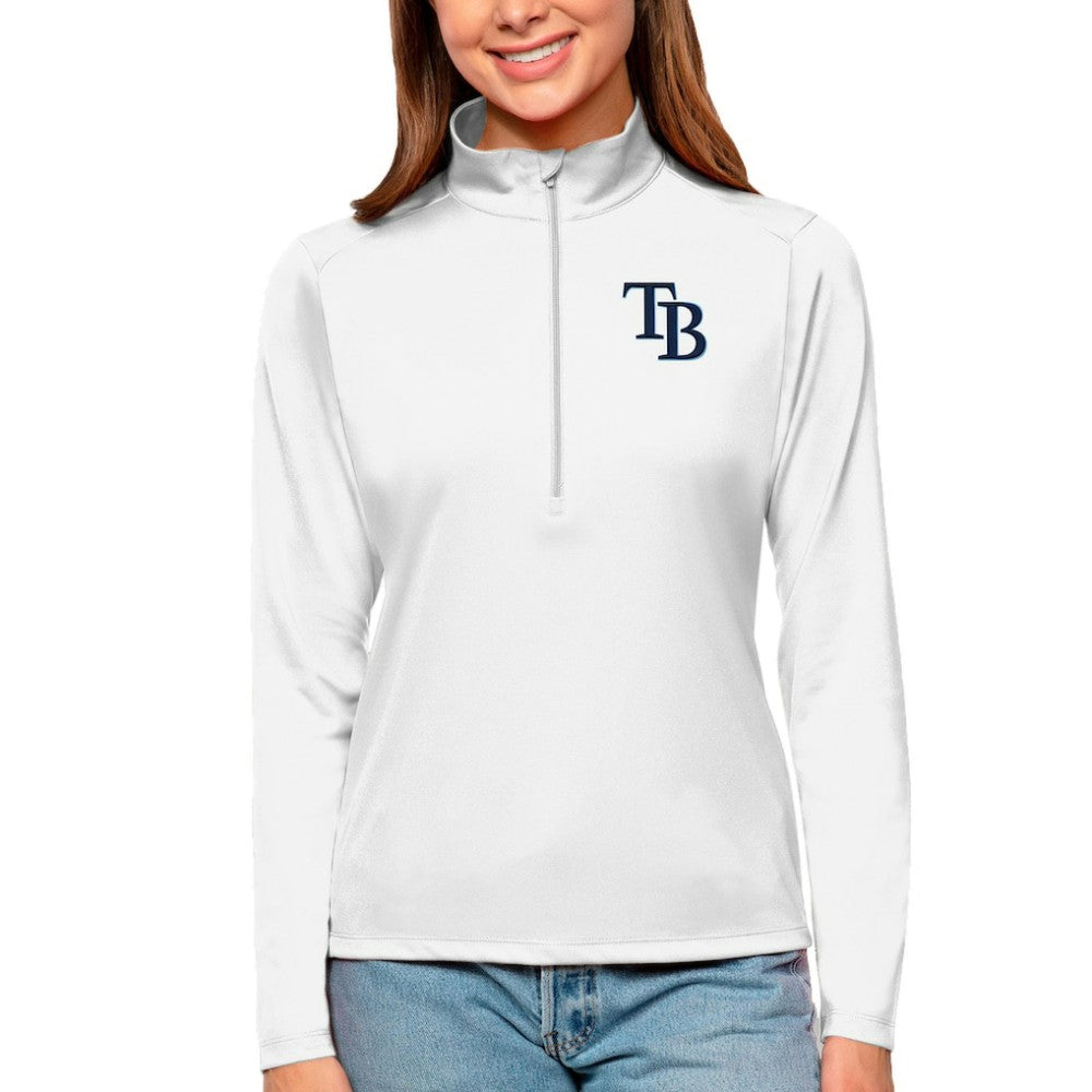 Tampa Bay Rays Antigua Women's Tribute Quarter-Zip Pullover Top | MLB For sale