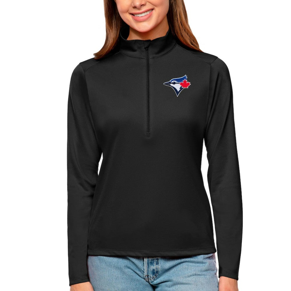 Toronto Blue Jays Antigua Women's Tribute Quarter-Zip Pullover Top | MLB Near me