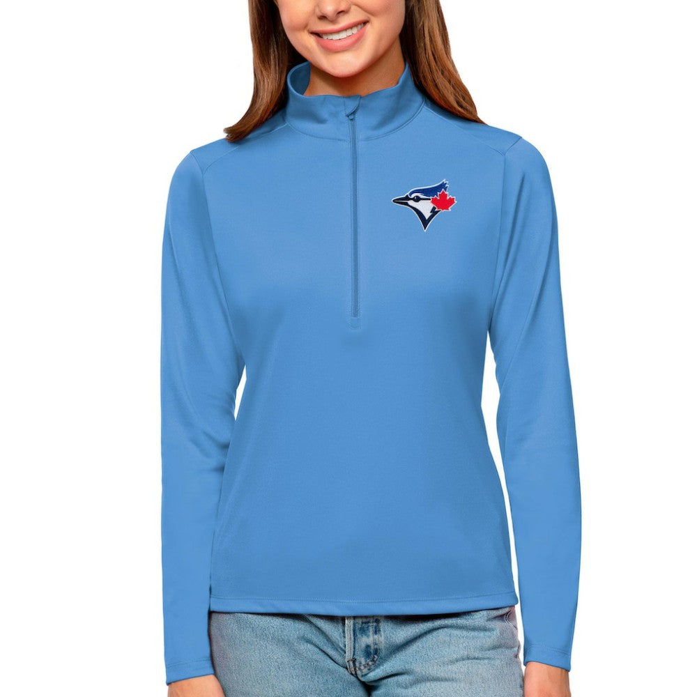Toronto Blue Jays Antigua Women's Tribute Quarter-Zip Pullover Top | MLB Near me