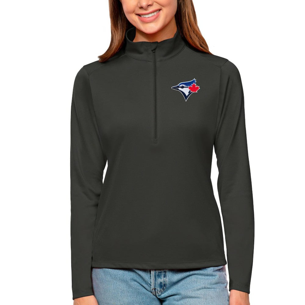Toronto Blue Jays Antigua Women's Tribute Quarter-Zip Pullover Top | MLB Near me