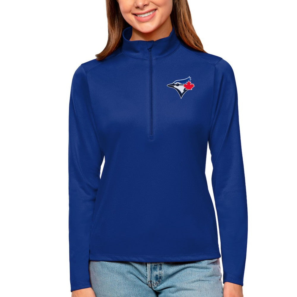 Toronto Blue Jays Antigua Women's Tribute Quarter-Zip Pullover Top | MLB Online