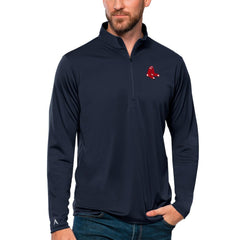 Boston Red Sox Antigua Tribute Quarter-Zip Pullover Top | MLB Discount