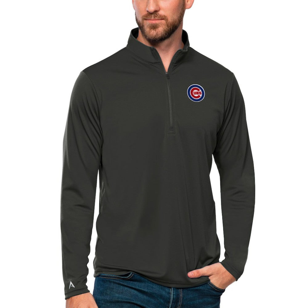Chicago Cubs Antigua Tribute Quarter-Zip Pullover Top | MLB Online